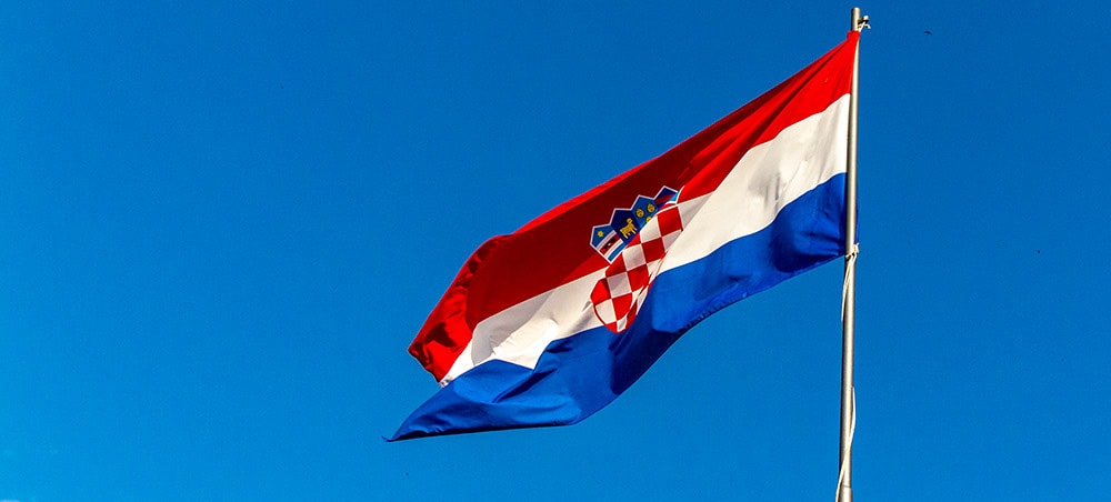 La bandiera della Croazia