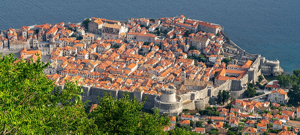 Dubrovnik vista dal monte Srđ