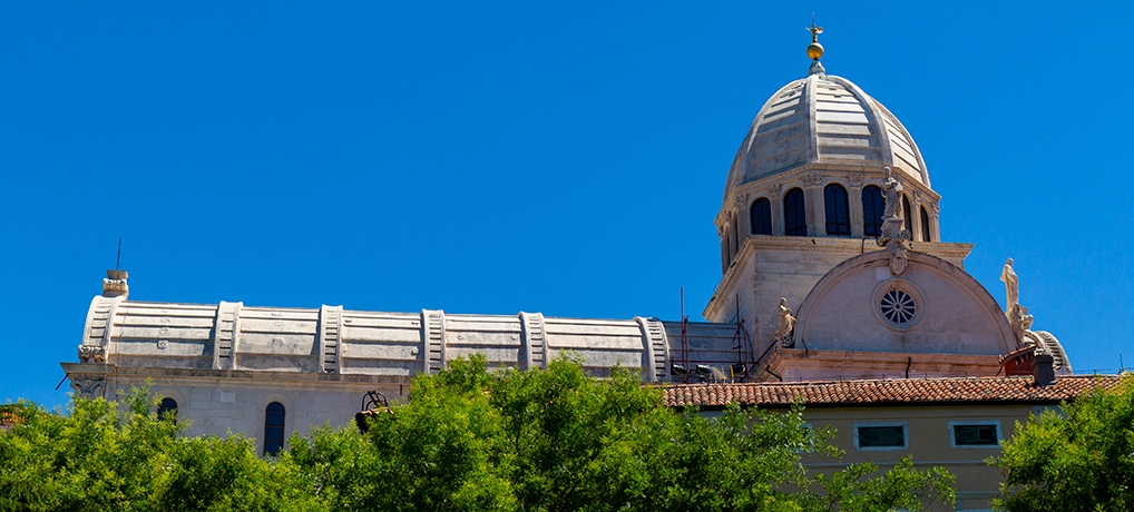 La Cattedrale di Sebenico con la caratteristica cupola