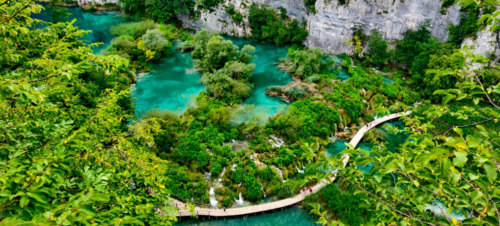 Panorama dei Laghi di Plitvice con i bambini