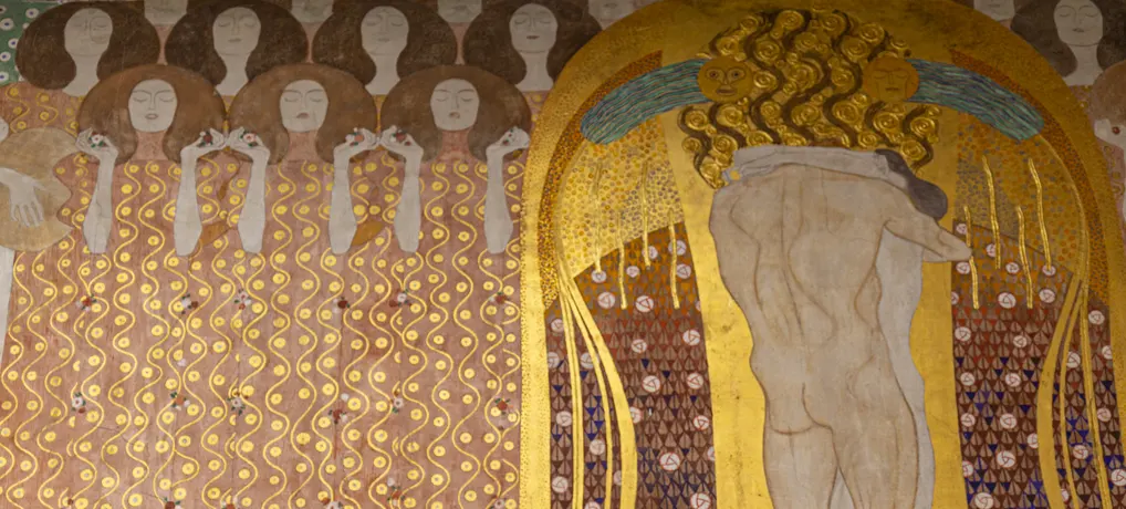 L'abbraccio tra il Cavaliere e la Poesia nel fregio di Beethoven di Klimt