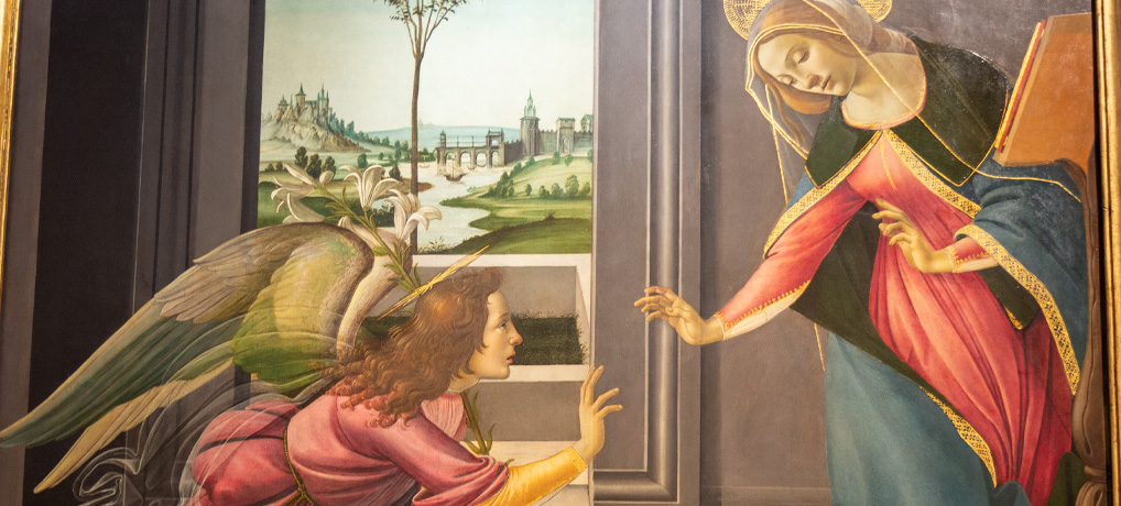 Annunciazione di Botticelli spiegata ai bambini