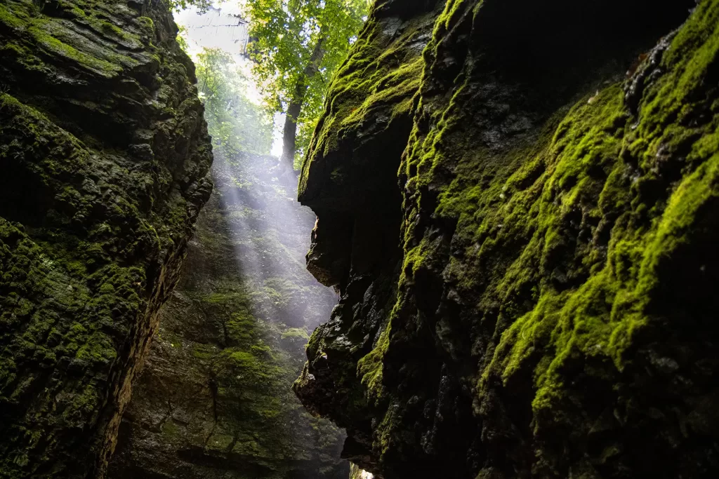 Giochi di luce nel Canyon del Rio Sass