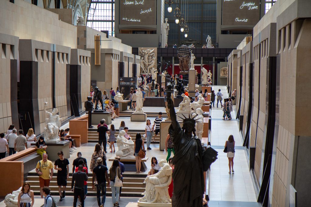 L'interno del museo d'Orsay