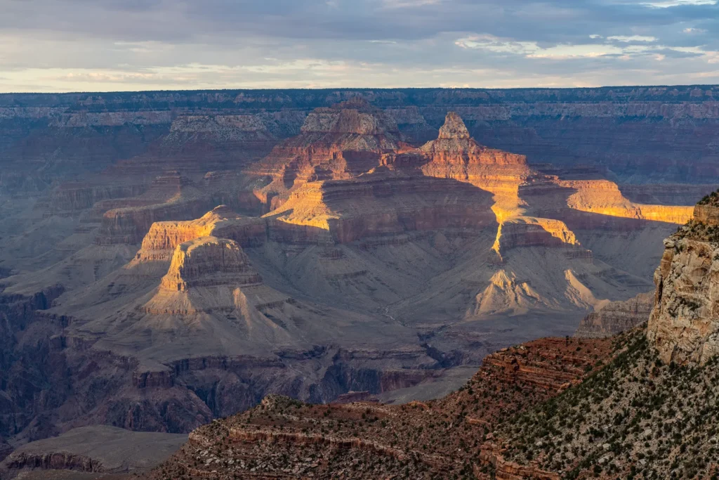 Il tramonto sul Grand Canyon