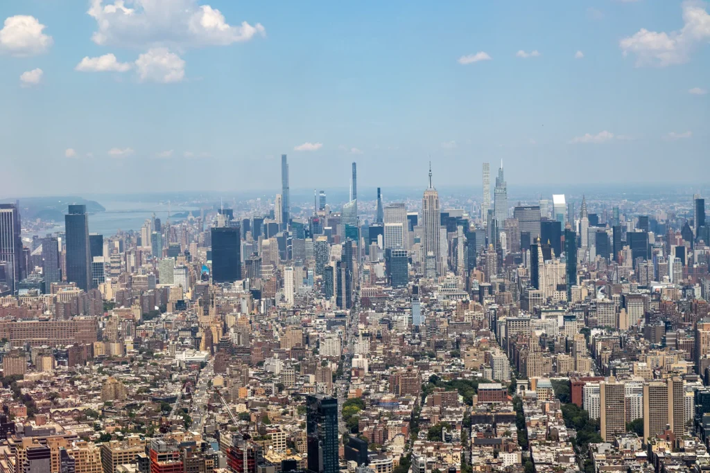 Midtown Manhattan vista dal One World Trade Center